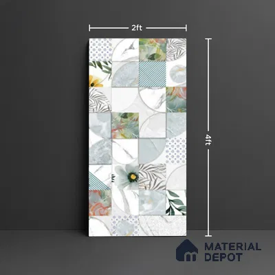 Highlighter Wall Tile TL 08996 | Glossy Finish 4 ft x 2 ft Vitrified Tile - 9 mm | Suitable For Bathroom, Accent/Feature Wall, Dining Area