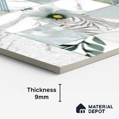 Highlighter Wall Tile TL 08996 | Glossy Finish 4 ft x 2 ft Vitrified Tile - 9 mm | Suitable For Bathroom, Accent/Feature Wall, Dining Area