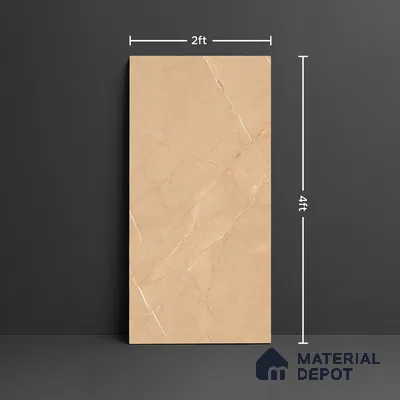 Marble Look Wall & Floor Tile TL 08983 | Glossy Finish 4 ft x 2 ft Vitrified Tile - 9 mm | Suitable For Kitchen, Bathroom, Bedroom & Office