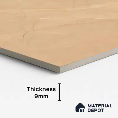 Marble Look Wall & Floor Tile TL 08983 | Glossy Finish 4 ft x 2 ft Vitrified Tile - 9 mm | Suitable For Kitchen, Bathroom, Bedroom & Office