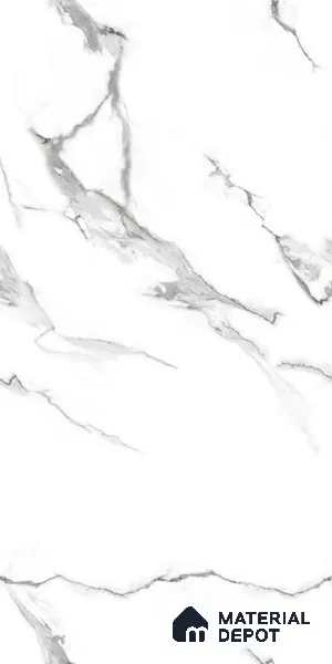 Marble Look Wall & Floor Tile TL 08995 | Glossy Finish 4 ft x 2 ft Vitrified Tile - 9 mm | Suitable For Kitchen, Bathroom, Bedroom & Office
