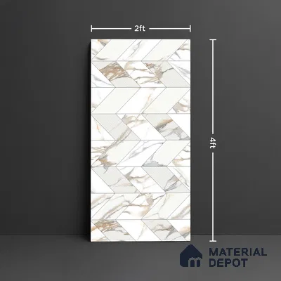 Highlighter Wall Tile TL 08986 | Glossy Finish 4 ft x 2 ft Vitrified Tile - 9 mm | Suitable For Bathroom, Accent/Feature Wall, Foyer