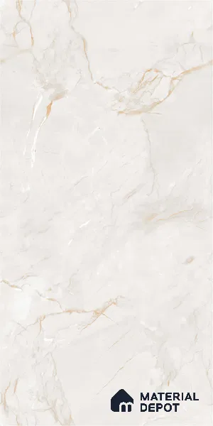 Marble Look Wall & Floor Tile TL 09035 | Glossy Finish 4 ft x 2 ft Vitrified Tile - 9 mm | Suitable For Kitchen, Bathroom, Bedroom & Office