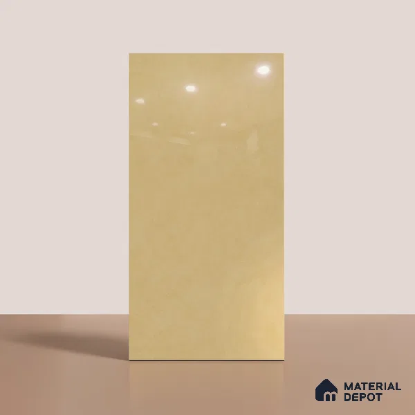 Cement Look Wall & Floor Tile TL 08968 | Glossy Finish 4 ft x 2 ft Vitrified Tile - 9 mm | Suitable For Kitchen, Bathroom, Bedroom & Office