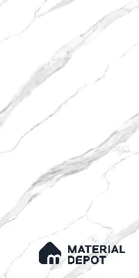 Marble Look Wall & Floor Tile TL 09040 | Glossy Finish 4 ft x 2 ft Vitrified Tile - 9 mm | Suitable For Kitchen, Bathroom, Bedroom & Office