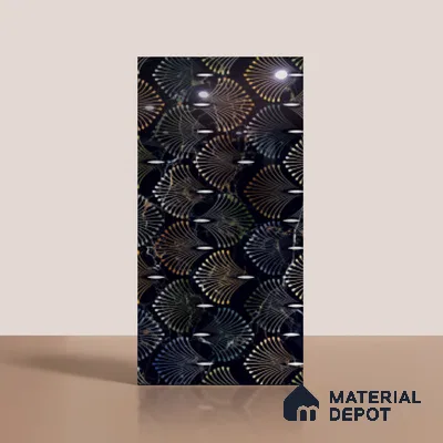 Patterned Look Wall & Floor Tile TL 09008 | Glossy Finish 4 ft x 2 ft Vitrified Tile - 9 mm | Suitable For Kitchen, Bathroom, Bedroom & Office