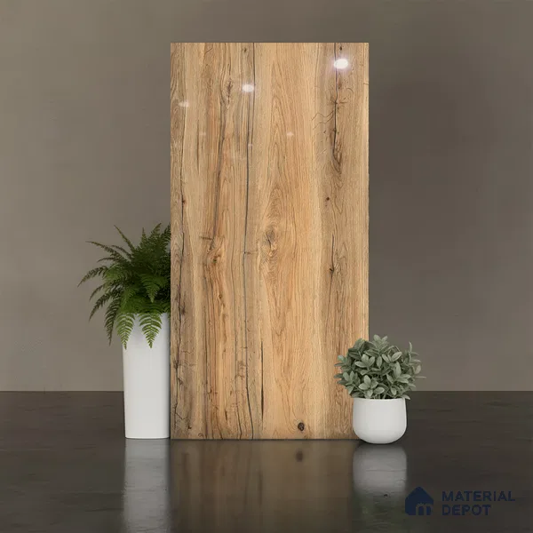 Wood Look Wall & Floor Tile TL 08893 | Matte Finish 4 ft x 2 ft Vitrified Tile - 9 mm | Suitable For Kitchen, Bathroom, Bedroom & Office