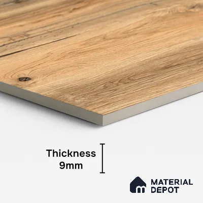 Wood Look Wall & Floor Tile TL 08893 | Matte Finish 4 ft x 2 ft Vitrified Tile - 9 mm | Suitable For Kitchen, Bathroom, Bedroom & Office