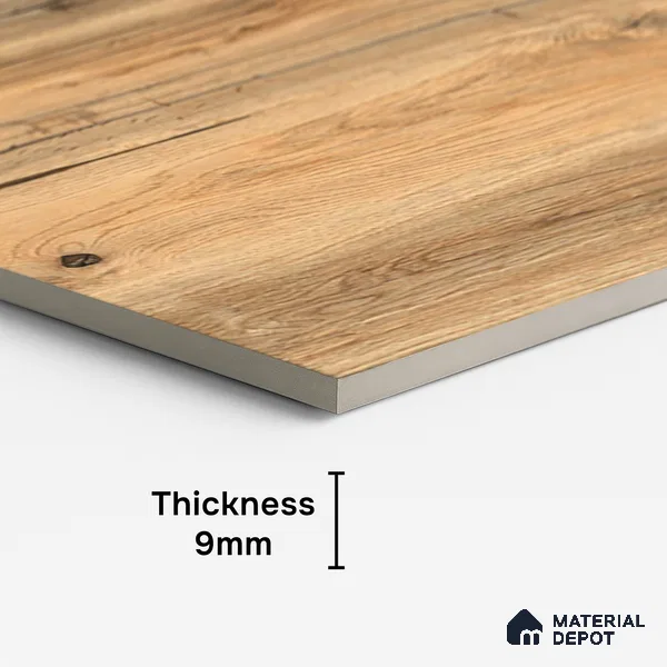 Wood Look Wall & Floor Tile TL 08893 | Matte Finish 4 ft x 2 ft Vitrified Tile - 9 mm | Suitable For Kitchen, Bathroom, Bedroom & Office