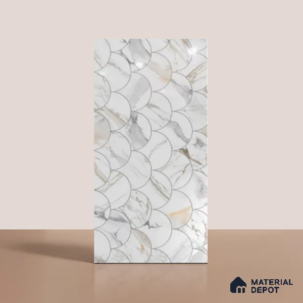 Highlighter Wall Tile TL 08997 | Glossy Finish 4 ft x 2 ft Vitrified Tile - 9 mm | Suitable For Bathroom, Accent/Feature Wall, Dining Area
