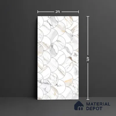 Highlighter Wall Tile TL 08997 | Glossy Finish 4 ft x 2 ft Vitrified Tile - 9 mm | Suitable For Bathroom, Accent/Feature Wall, Dining Area
