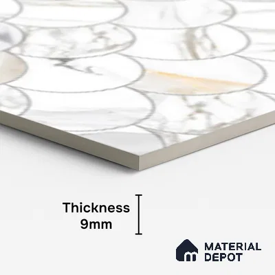Highlighter Wall Tile TL 08997 | Glossy Finish 4 ft x 2 ft Vitrified Tile - 9 mm | Suitable For Bathroom, Accent/Feature Wall, Dining Area