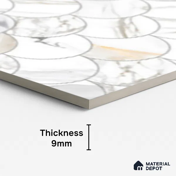 Highlighter Wall Tile TL 08997 | Glossy Finish 4 ft x 2 ft Vitrified Tile - 9 mm | Suitable For Bathroom, Accent/Feature Wall, Dining Area