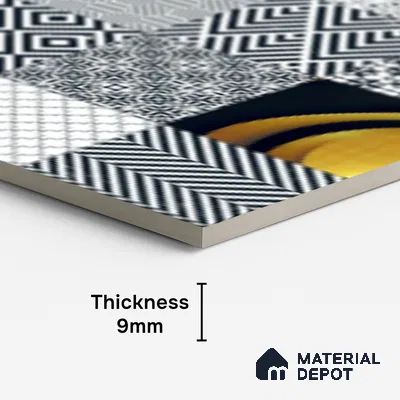 Moroccan Look Wall & Floor Tile TL 09006 | Glossy Finish 4 ft x 2 ft Vitrified Tile - 9 mm | Suitable For Kitchen, Bathroom, Bedroom & Office