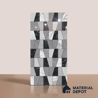Highlighter Look Wall Tile TL 10567 | Glossy Finish 4 ft x 2 ft Vitrified Tile - 9 mm | Suitable For Bathroom, Accent/Feature Wall, Dining Area