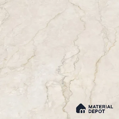 Budget Friendly Large Format Marble Floor Tile TL 09440 Anila Crema Glossy Finish Vitrified Tile - 15 mm | Suitable for Living Room, Bedroom, Office | Adhesive and Spacers Must be Used During Installation
