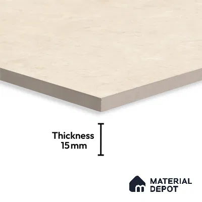 Marble Look Floor & Wall Tile TL 09439 | Glossy Finish 6 ft x 4 ft Vitrified Tile - 15 mm | Suitable For Kitchen, Bathroom, Bedroom & Office | Adhesive and Spacers Must be Used During Installation