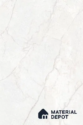 Budget Friendly Large Format Marble Floor Tile TL 09441 Arkos Bianco Glossy Finish Vitrified Tile - 15 mm | Suitable for Living Room, Bedroom, Office | Adhesive and Spacers Must be Used During Installation