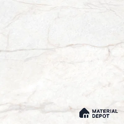 Budget Friendly Large Format Marble Floor Tile TL 09441 Arkos Bianco Glossy Finish Vitrified Tile - 15 mm | Suitable for Living Room, Bedroom, Office | Adhesive and Spacers Must be Used During Installation
