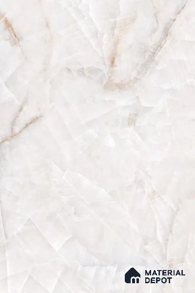Budget Friendly Large Format Marble Floor & Wall Tile TL 09438 B Birch Onyx Glossy Finish Vitrified Tile - 9 mm | Suitable for Living Room, Bedroom, Office | Adhesive and Spacers Must be Used During Installation