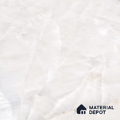 Budget Friendly Large Format Marble Floor & Wall Tile TL 09438 B Birch Onyx Glossy Finish Vitrified Tile - 9 mm | Suitable for Living Room, Bedroom, Office | Adhesive and Spacers Must be Used During Installation