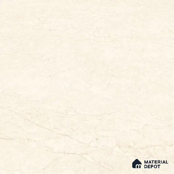Large Format Marble Floor Tile TL 09447 Praga Crema Glossy Finish Vitrified Tile - 15 mm | Suitable for Living Room, Bedroom, Office | Adhesive and Spacers Must be Used During Installation