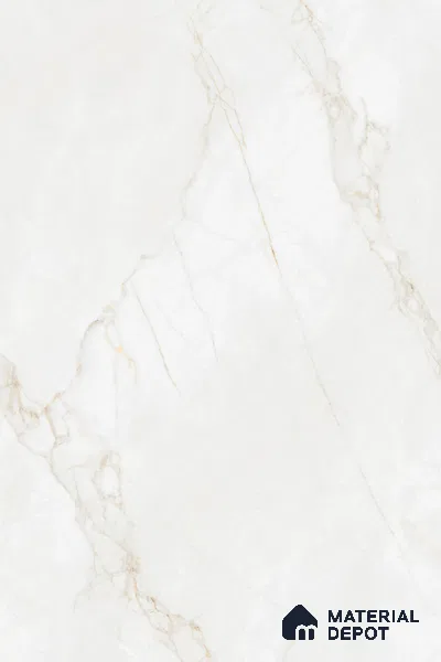 Marble Look Floor & Wall Tile TL 09448 | Glossy Finish 6 ft x 4 ft Vitrified Tile - 15 mm | Suitable For Kitchen, Bathroom, Bedroom & Office | Adhesive and Spacers Must be Used During Installation