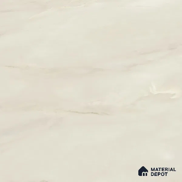 Large Format Marble Floor Tile TL 09443 Iceland Crema Glossy Finish Vitrified Tile - 15 mm | Suitable for Living Room, Bedroom, Office | Adhesive and Spacers Must be Used During Installation