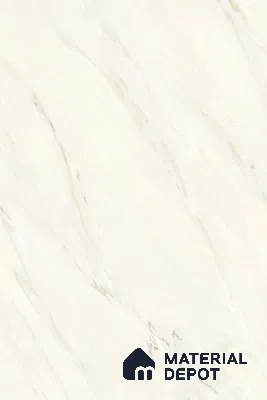 Large Format Marble Floor Tile TL 09442 Carrara Mint Glossy Finish Vitrified Tile - 15 mm | Suitable for Living Room, Bedroom, Office | Adhesive and Spacers Must be Used During Installation