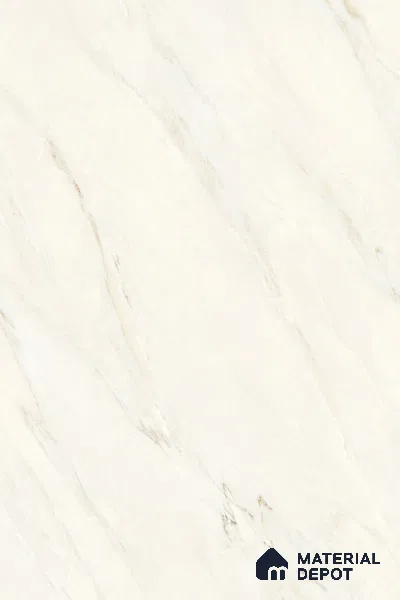 Large Format Marble Floor Tile TL 09442 Carrara Mint Glossy Finish Vitrified Tile - 15 mm | Suitable for Living Room, Bedroom, Office | Adhesive and Spacers Must be Used During Installation
