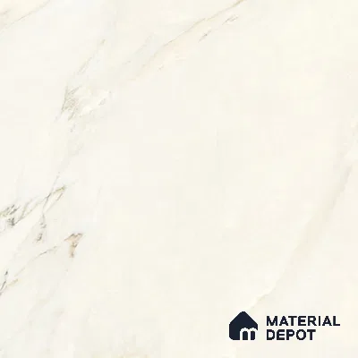 Large Format Marble Floor Tile TL 09442 Carrara Mint Glossy Finish Vitrified Tile - 15 mm | Suitable for Living Room, Bedroom, Office | Adhesive and Spacers Must be Used During Installation