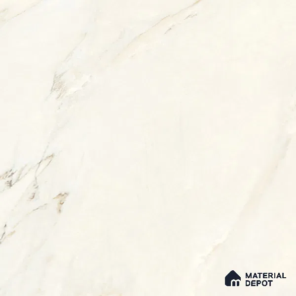 Large Format Marble Floor Tile TL 09442 Carrara Mint Glossy Finish Vitrified Tile - 15 mm | Suitable for Living Room, Bedroom, Office | Adhesive and Spacers Must be Used During Installation