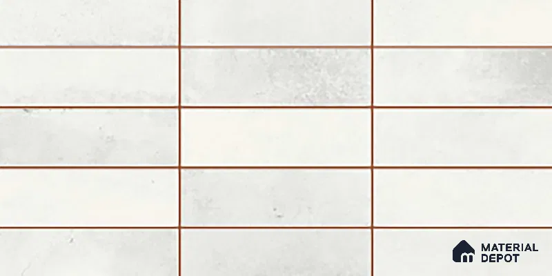 Faux Subway Look Luxuria White R1 TL 09789 E 2 ft x 1 ft Glossy Finish Ceramic Wall Tile - 9 mm