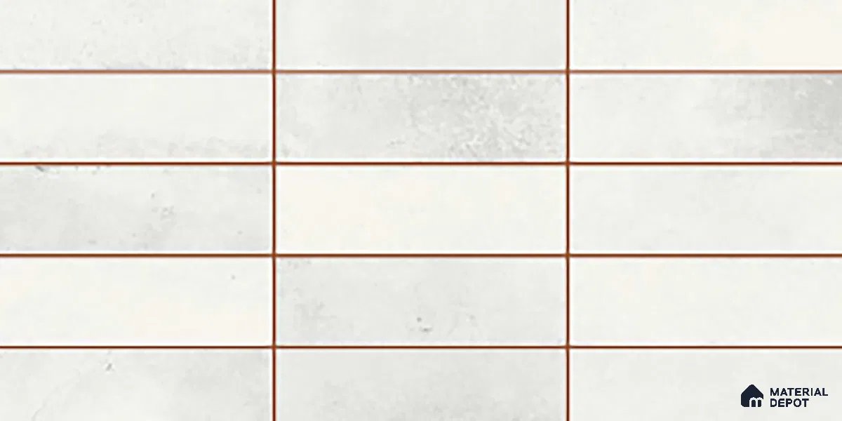 Faux Subway Look Luxuria White R1 TL 09789 E 2 ft x 1 ft Glossy Finish Ceramic Wall Tile - 9 mm