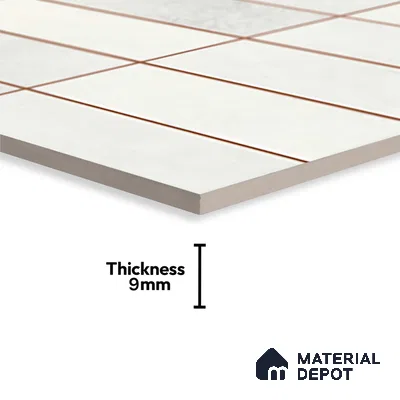 Faux Subway Look Luxuria White R1 TL 09789 E 2 ft x 1 ft Glossy Finish Ceramic Wall Tile - 9 mm