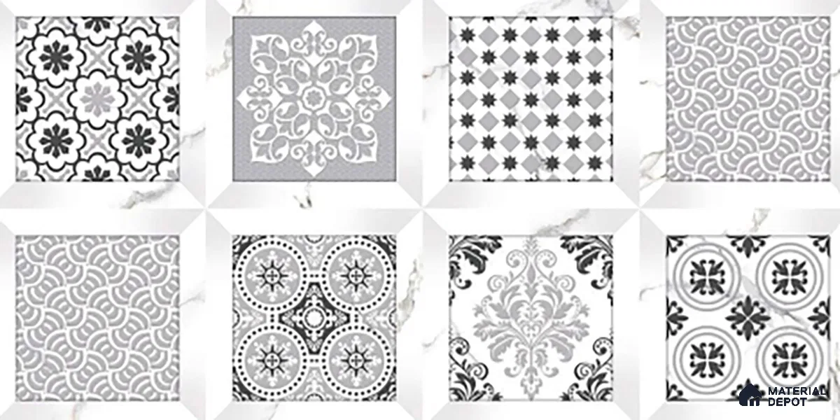 Highlighter Look 21555 HL 7 TL 09793 B 2 ft x 1 ft Glossy Finish Ceramic Wall Tile - 9 mm