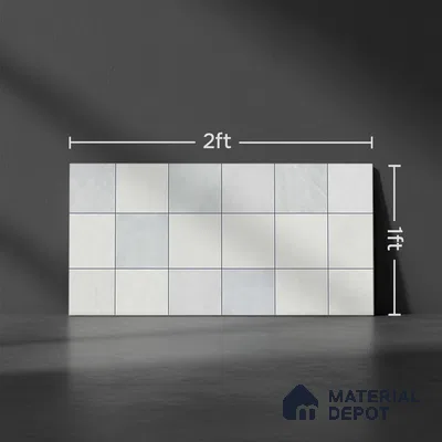 Faux Subway Look 22191-L TL 09795 2 ft x 1 ft Glossy Finish Ceramic Wall Tile - 9 mm