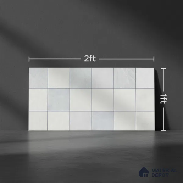Faux Subway Look 22191-L TL 09795 2 ft x 1 ft Glossy Finish Ceramic Wall Tile - 9 mm