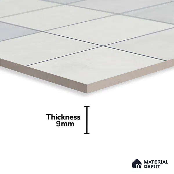 Faux Subway Look 22191-L TL 09795 2 ft x 1 ft Glossy Finish Ceramic Wall Tile - 9 mm