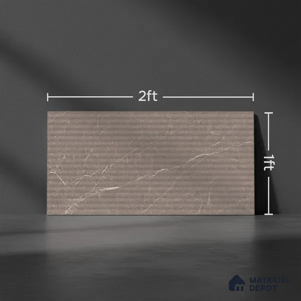 Highlighter Look 22250 HL 1 TL 09796 B 2 ft x 1 ft Glossy Finish Ceramic Wall Tile - 9 mm