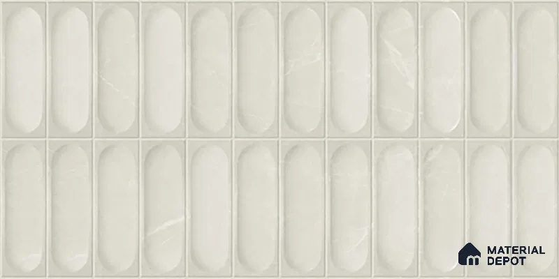 Faux Subway Look 22250 HL 2 TL 09796 C 2 ft x 1 ft Glossy Finish Ceramic Wall Tile - 9 mm