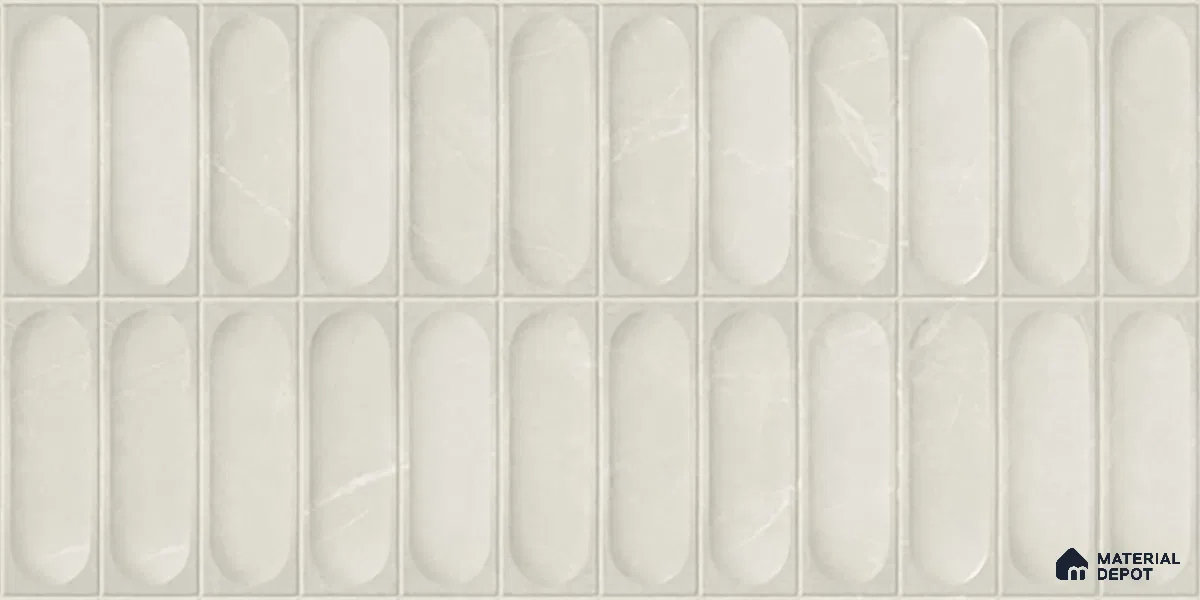 Faux Subway Look 22250 HL 2 TL 09796 C 2 ft x 1 ft Glossy Finish Ceramic Wall Tile - 9 mm