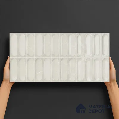 Faux Subway Look 22250 HL 2 TL 09796 C 2 ft x 1 ft Glossy Finish Ceramic Wall Tile - 9 mm