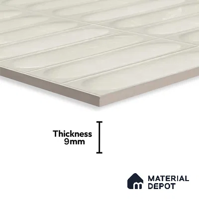 Faux Subway Look 22250 HL 2 TL 09796 C 2 ft x 1 ft Glossy Finish Ceramic Wall Tile - 9 mm