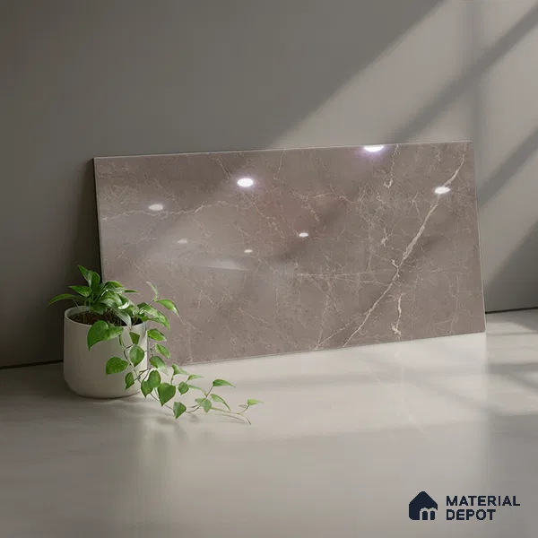 Marble Look 22250 D TL 09796 D 2 ft x 1 ft Glossy Finish Ceramic Wall Tile - 9 mm