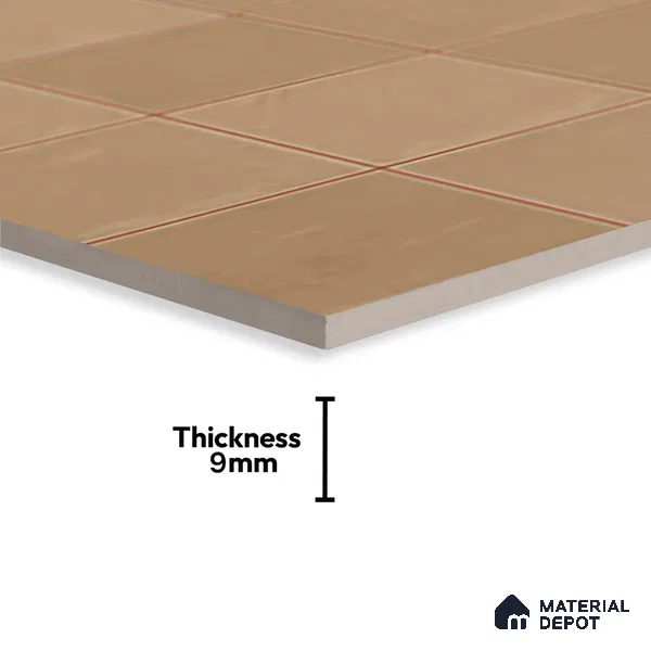 Faux Subway Wall Tile TL 09788 C Luxe Brown 2 ft x 1 ft Glossy Finish Ceramic Wall Tile - 9 mm | Suitable For Bathroom, Kitchen Backsplash | Please Expect a Slight Variation of Pattern