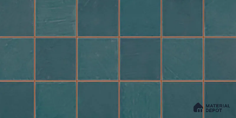 Faux Subway Wall Tile TL 09788 D Luxe Ocean 2 ft x 1 ft Glossy Finish Ceramic Wall Tile - 9 mm | Suitable For Bathroom, Kitchen Backsplash | Please Expect a Slight Variation of Pattern