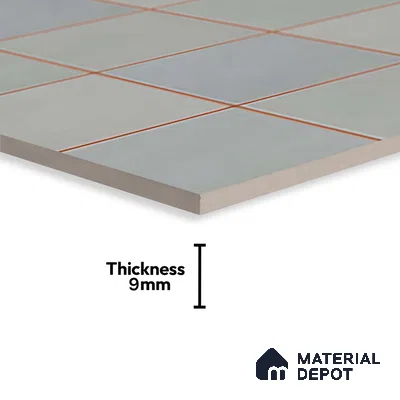 Faux Subway Wall Tile TL 09788 E Luxe Sky 2 ft x 1 ft Glossy Finish Ceramic Wall Tile - 9 mm | Suitable For Bathroom, Kitchen Backsplash | Please Expect a Slight Variation of Pattern