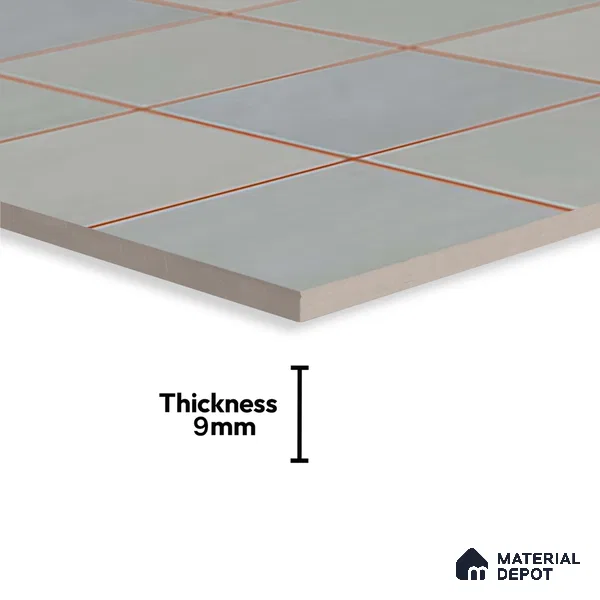Faux Subway Wall Tile TL 09788 E Luxe Sky 2 ft x 1 ft Glossy Finish Ceramic Wall Tile - 9 mm | Suitable For Bathroom, Kitchen Backsplash | Please Expect a Slight Variation of Pattern