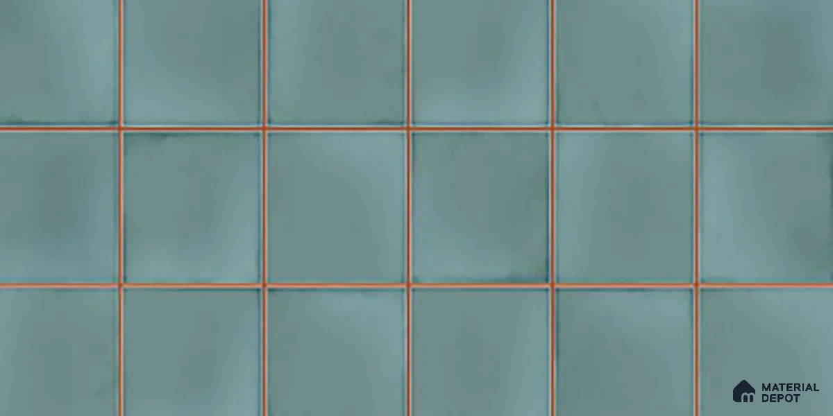 Faux Subway Wall Tile TL 09788 Luxe Aqua 2 ft x 1 ft Glossy Finish Ceramic Wall Tile - 9 mm | Suitable For Bathroom, Kitchen Backsplash | Please Expect a Slight Variation of Pattern